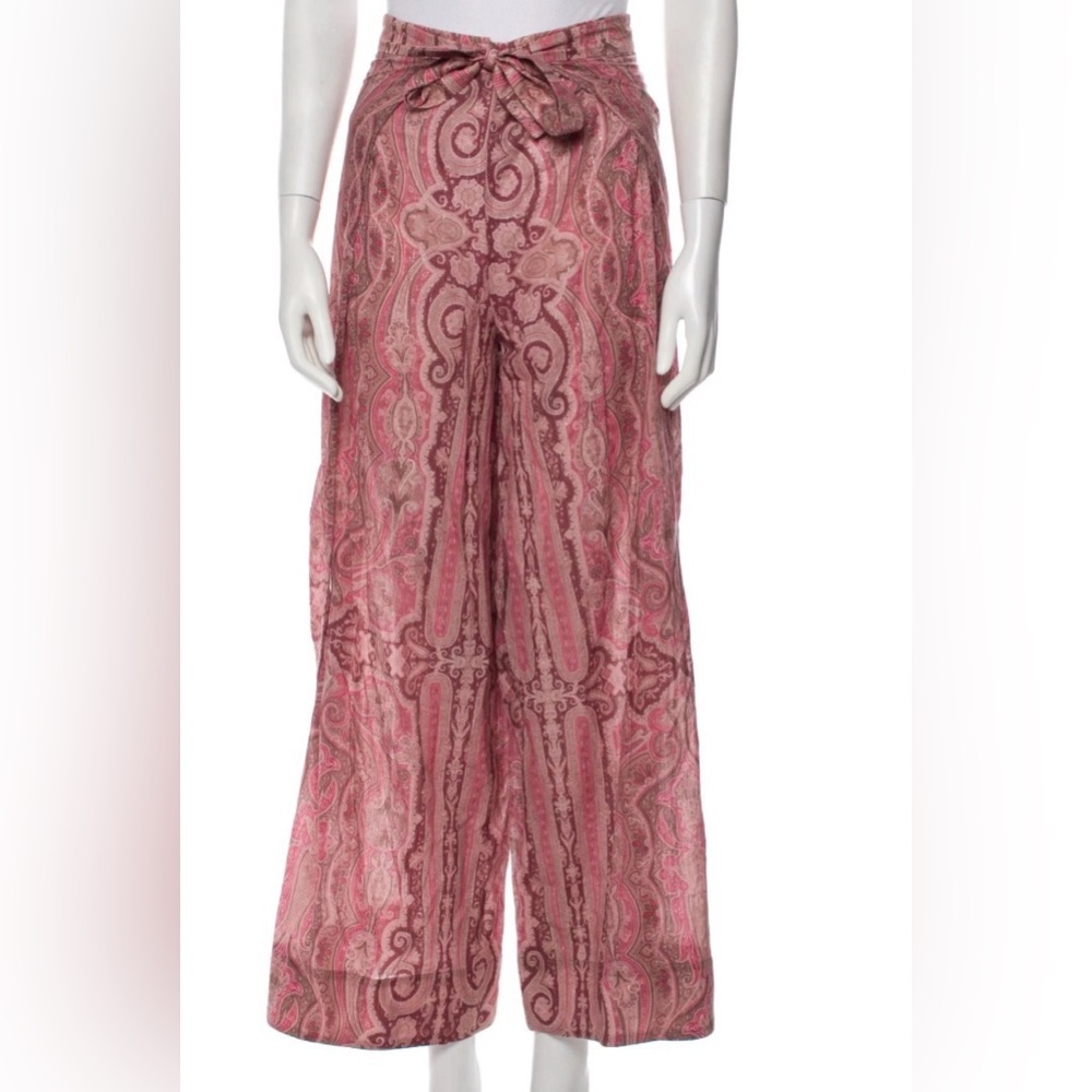Zimmermann Realm Split Tie waist pants size 1